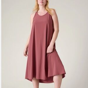 Athleta Presido Traveler Maxi Dress in Rosewood (Size Large)